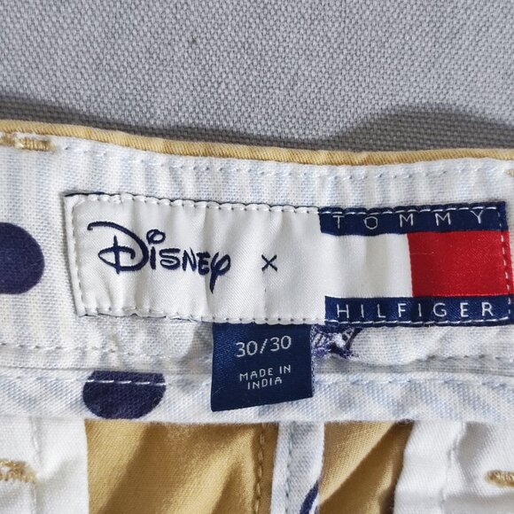 Disney X Tommy Hilfiger chino pants men's size 30/30 Tan Celebrate Mickey Mouse - Picture 6 of 16